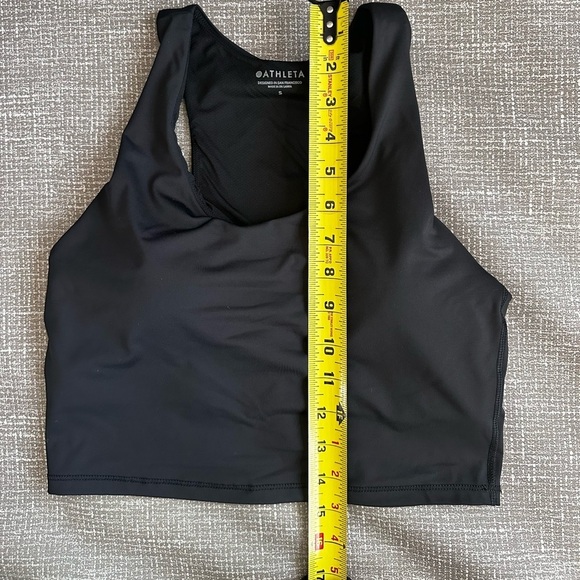 Athleta Black Sports Bra with removable Pads size small - Picture 3 of 7